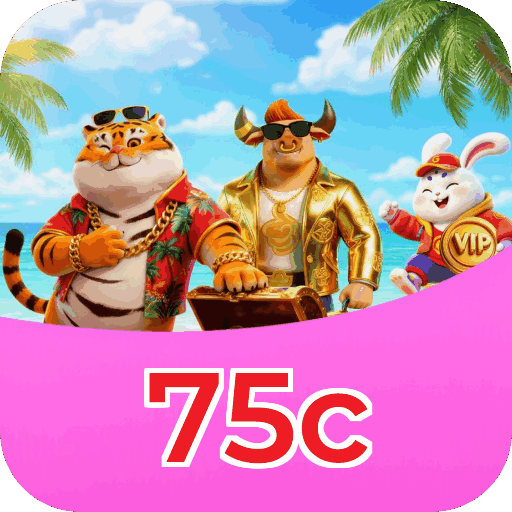 Interface do aplicativo 75c mostrando jogos disponíveis no iOS e Android